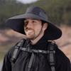 Mens Wide Brim Sun Hat Bucket Hat Breathable Waterproof Sun Protection Caps for Outdoor Hiking Camping Climbing