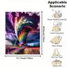Colorful Tornado and Floral Patterns Flannel Printed Blanket Suitable for All Seasons Suitable for Living Office Sofa and Travel