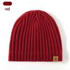 New Style Unisex Double-Layer Knit Hat for Winter - Warm Cross-Stitch Design with Ear Protection