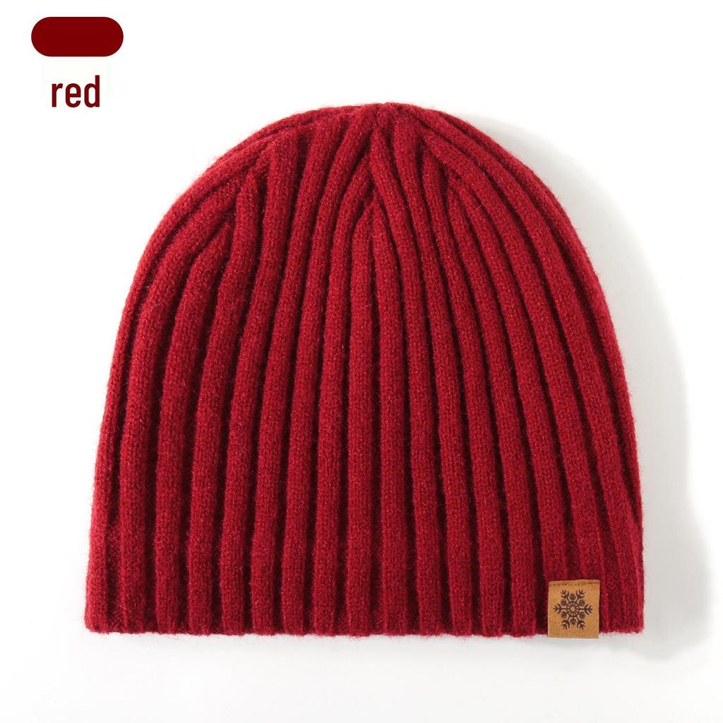 New Style Unisex Double-Layer Knit Hat for Winter - Warm Cross-Stitch Design with Ear Protection