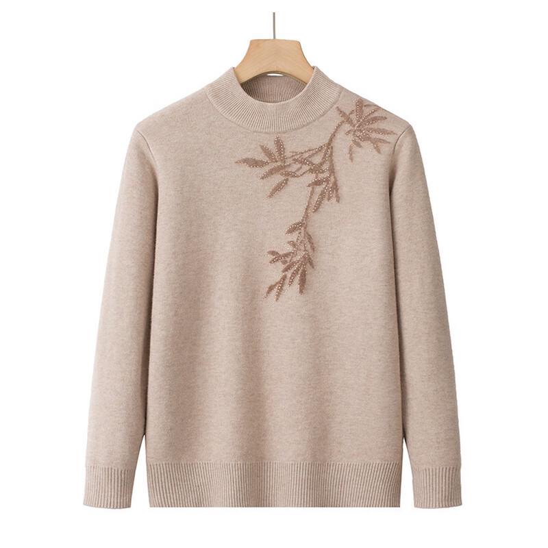 Hodo Women's Thermal Knit Semi-High Collar Sweater