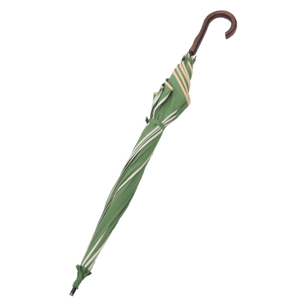 Duży Kwiat Długi Trudny do Zdobienia Rura [Chinoiserie Modern] Parasol, Damski, Motyw, Parasol, Głęboki, Mokry, (Zielony)