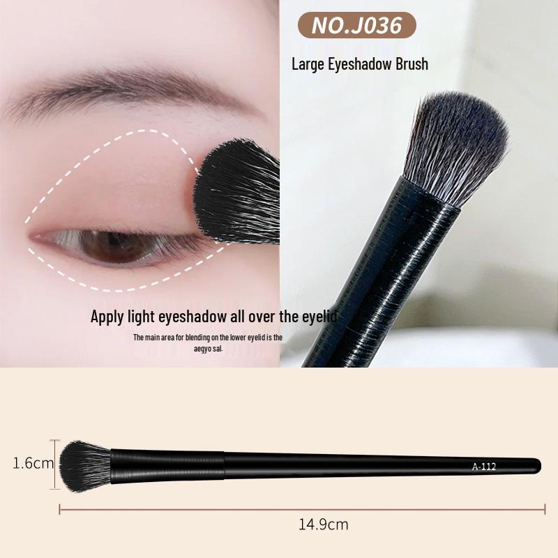 JONBOS Wooden Handle Blending & Highlight Makeup Brush Set