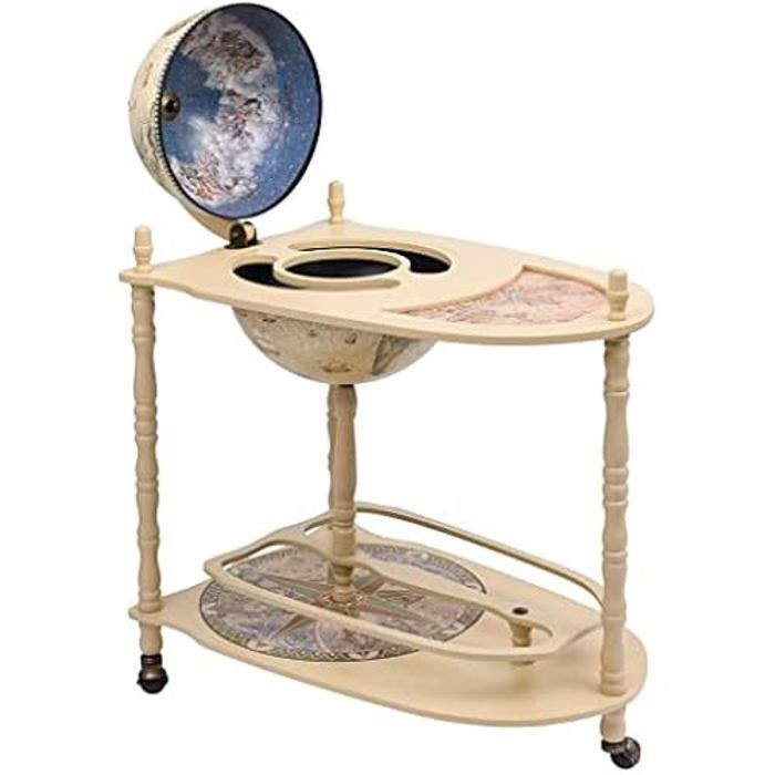 Armoire à vin - VIDAXL - Globe - Bois massif - Vert et blanc - 70x45x88 cm