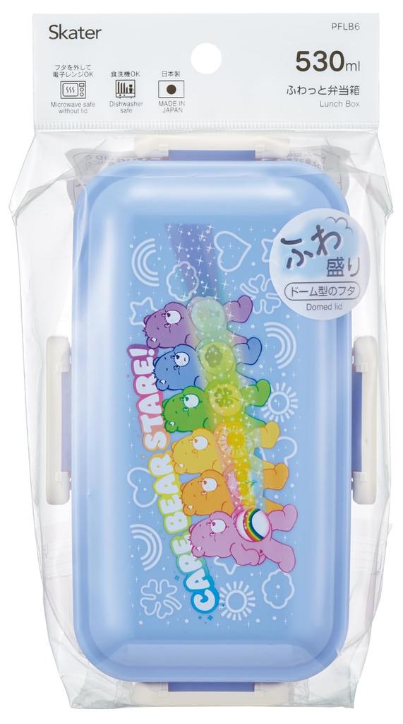 Skater Lunch Fluffy Packing Dishwasher Microwave Made In Care Bears Sparkle Box, Design, 1-Tier, 530ml, Safe, Safe, Japan, PFLB6-A