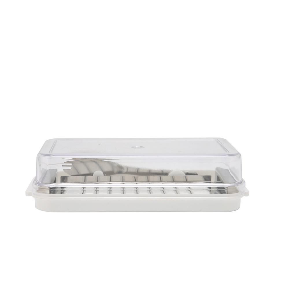 Stainless Steel Butter Slicer Cutter 2 in 1 Design Butter Dispenser Slicer For Margarine белый