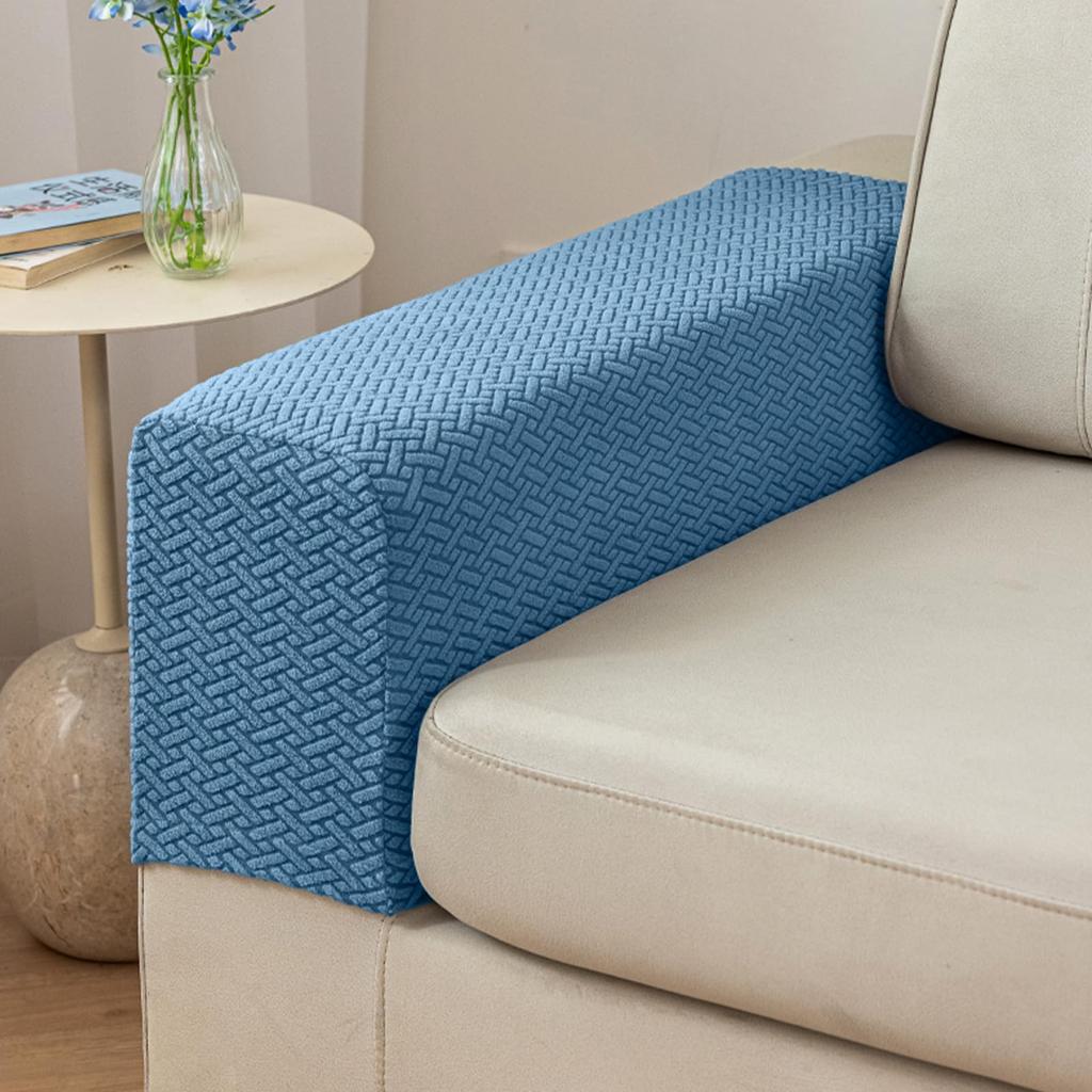 Sofa Armlehnenbezüge, Sofa Armlehnenbezüge Set mit 1 Polyester Stretch Rutschfest Möbelschutz Waschbare Sessel Überwürfe