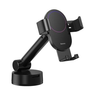Telescopic Gravity Car Mount for Windshield or Dashboard, Black