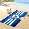 Chelsea F Print Strandtuch, Großes Weiches Schnelltrocknendes Handtuch für Strand Camping Schwimmen