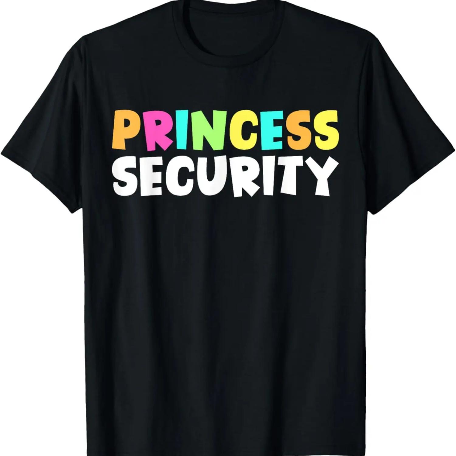 Princess Security Halloween Costume Dad Men Matching Easy T-Shirt S