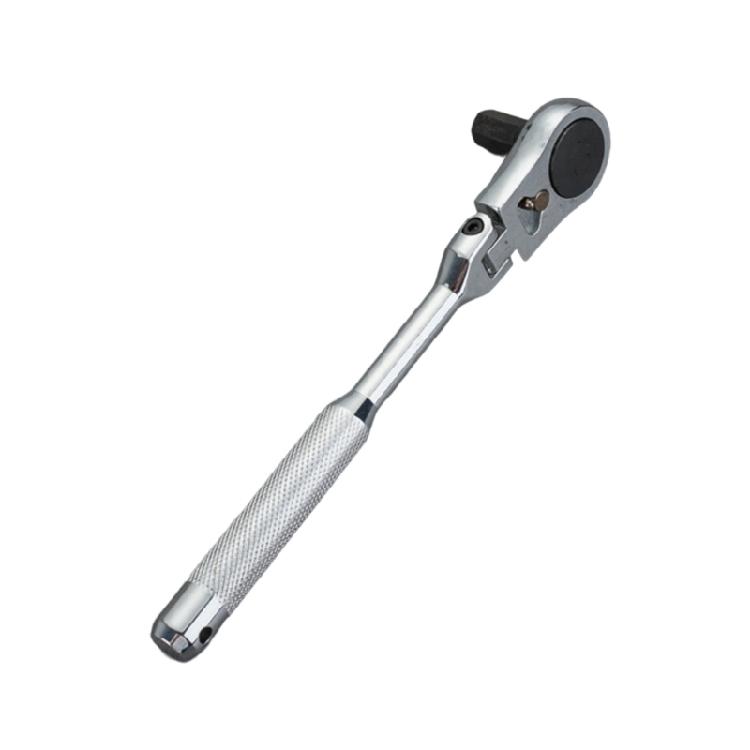 2 in 1 Flexible Head Wrench Steel Industrial Ratcheting Wrench Polishing Flexible Head Ratchet Combination Wrench