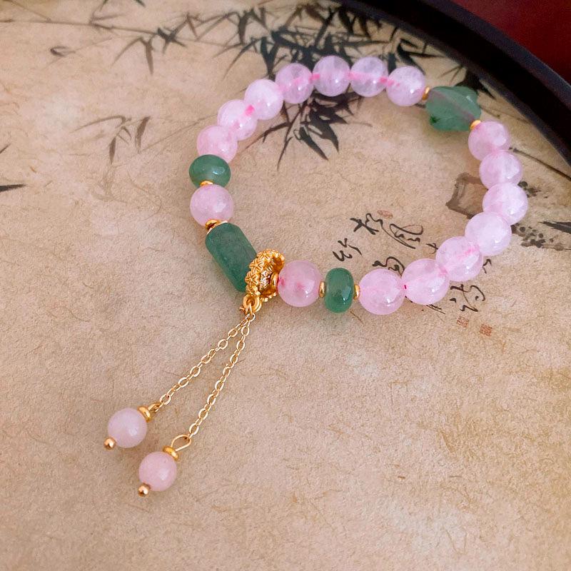 Elegant Chinese Vintage-Inspired Beaded Bracelet: Modern Luxury Women’s Jewelry