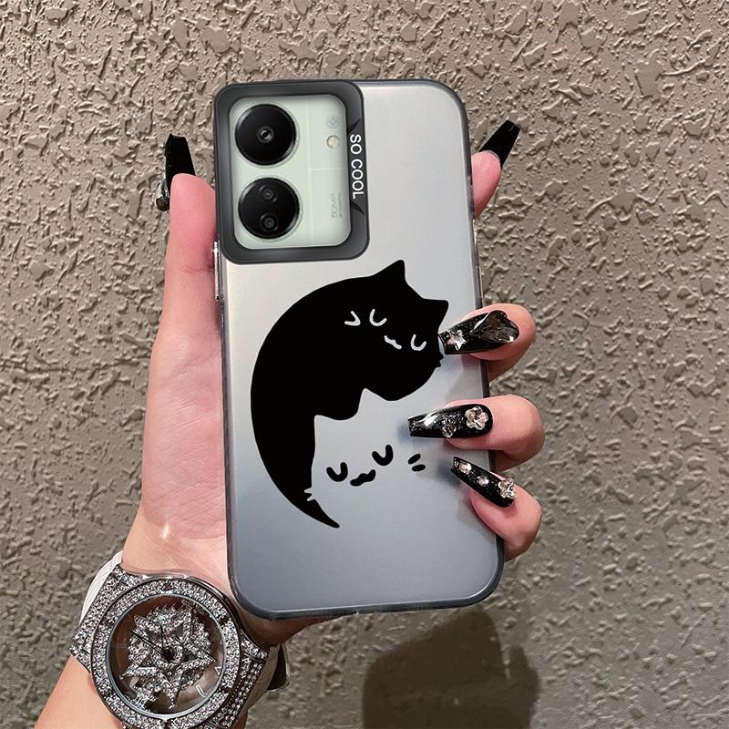 Schutzhülle mit Schmetterlingsmuster für Redmi 13C 4G 5G 12C 10C A1 A2 Plus 9 9A 9i Note 10 11 12 für Xiaomi 11 Lite NE Poco X3 NFC Pro Stoßfeste Stoßstangenabdeckung