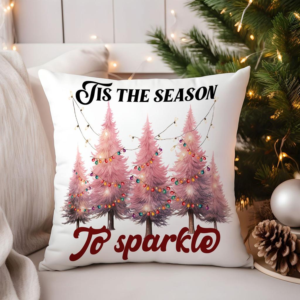 Popular Christmas Pillowcase Office Seat Cushion Home Bedside Pillowcase