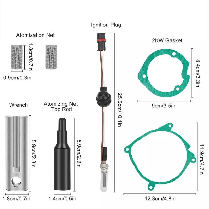Ceramic Glow Plug Accessory For 2KW Diesels Heaters Offering 6000 Hours Life For Enhancing Performances In Cold Climates