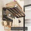 Xiaomi Carbon Steel Towel Rack Foldable Towel Rack Bathroom Wall Mounted Organizer Towel Rack Toilet Multifunctional Storage Rack