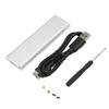Hard Drive Enclosure M.2 NGFF To USB3.0 High Speed 5Gbps Portable Stable SSD Enclosure for Windows for OS XGrey  (Not