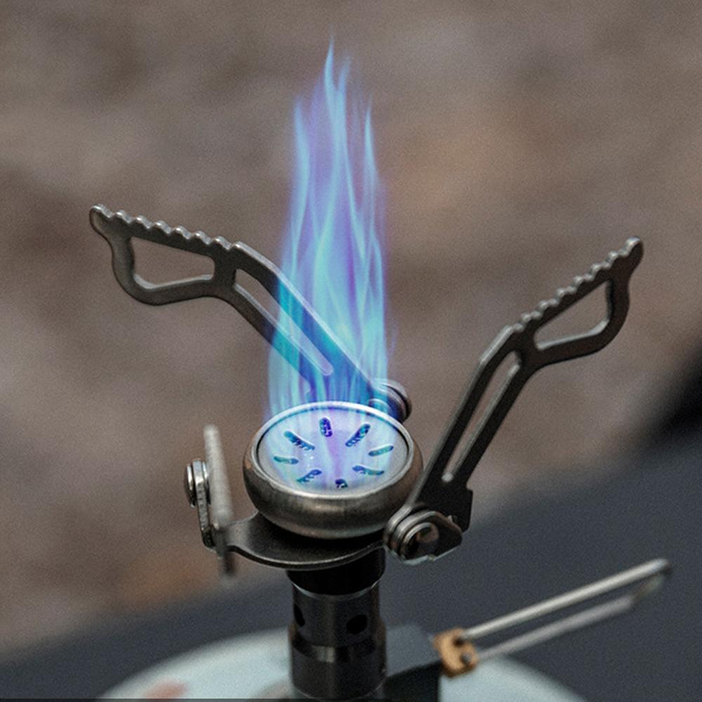 Sobă de camping portabilă Arzător cu gaze pentru rucsac Cap pliabil pentru sobă de tabără 2500W pentru gătit în aer liber