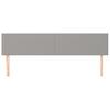 vidaXL Kopfteile Hellgrau 200x5x78/88 cm Stoff