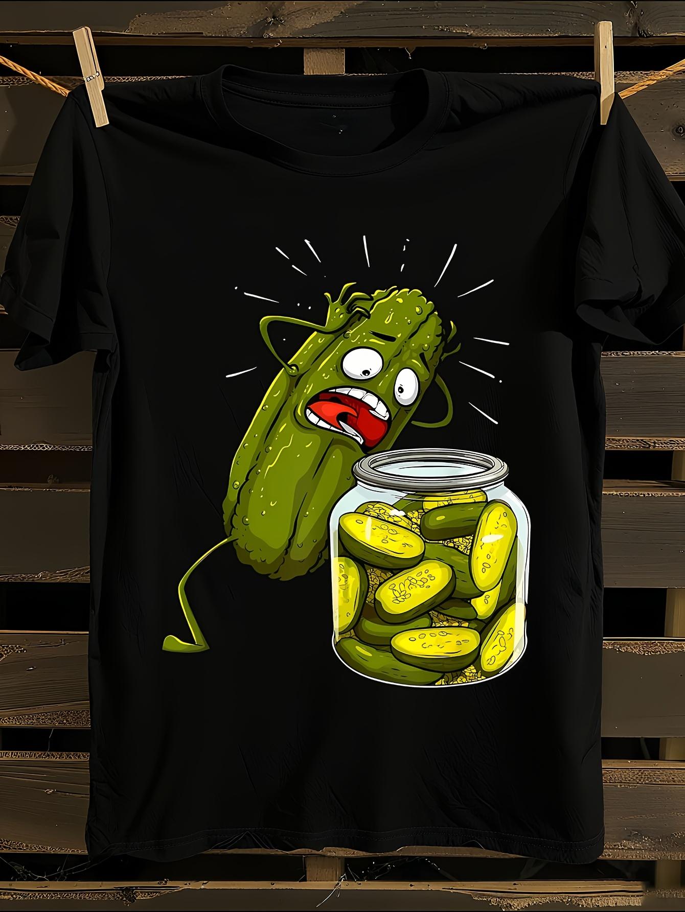 Funny Pickle Jar Graphic Tshirt XXXL