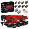 Mould King 17073 17074 Technical Car Toys The RC LTM 1110 Crane Building Block Engineering Truck Brick Set Kids Christmas Gift
