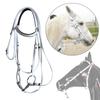 Bridle with Reins, Headstall Accessory, Riding Rope, Stainless Steel Bit for Course Lessons And