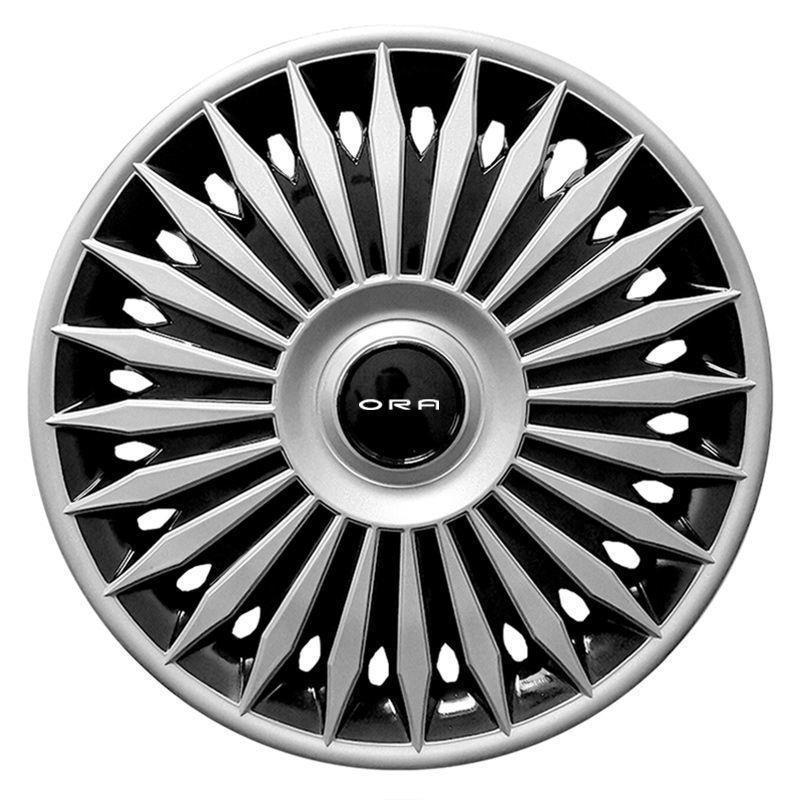 15-Inch Wheel Cover for Great Wall ORA R1 Black/White Cat Iron Hubs