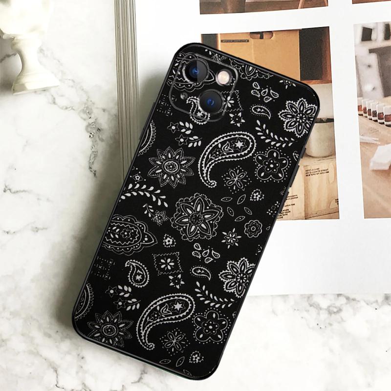 Bandana Paisley Pattern Funda For iPhone 15 16 13 12 Mini 11 14 Pro Max 7 8 Plus X XR XS Max Phone Case