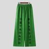 INCERUN Men Casual Loose Elastic Waist Print Long Wide Legs Pants Trousers