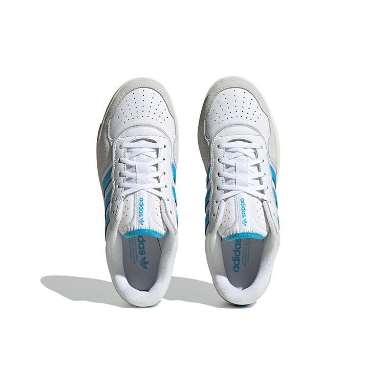 Adidas Originals Courtic Non-Slip Durable Lightweight Low-Top Skate Shoes Unisex Sneakers Gray Blue ID4078