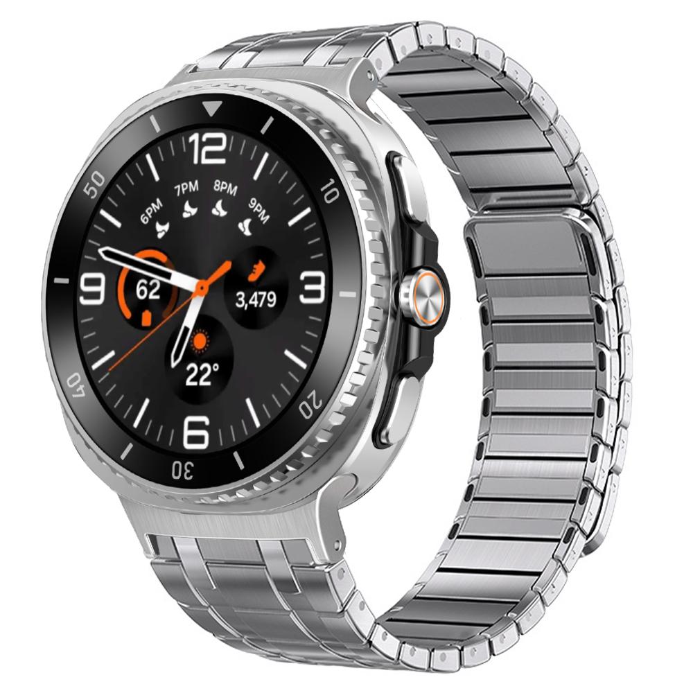 

Stainless Steel Magnetic Band for Samsung Galaxy Watch 8 44mm 40mm 8 Classic Bracelet for Samsung Galaxy Ultra 2025 Metal Strap Galaxy Ultra 2024 срібний