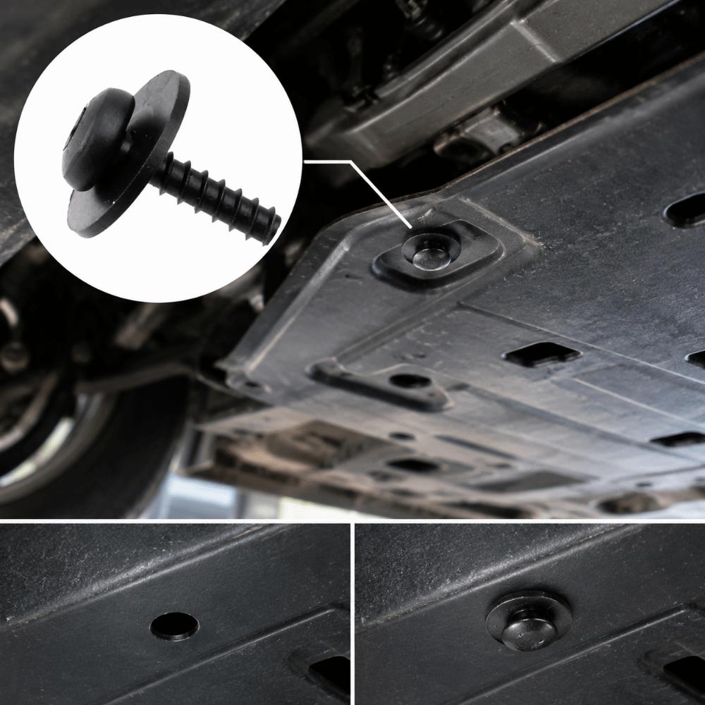 100pcs Sturdy Material Car Underbody Engine Cover Panels Screws Retainer Kit Replacement Use