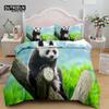 3D Giant Panda Cute Duvet Cover Set, Fashion Bedding Set, Soft Comfortable Breathable Duvet Cover, For Bedroom Guest Room Decor