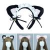 Plush Cat Ear Lace Headband Animation Costume Hairband Themed Party Hairhoop
