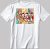Mickey Merry Christmas Disney Santa, Short Sleeve White-Black Men's / Women's T-Shirt C209