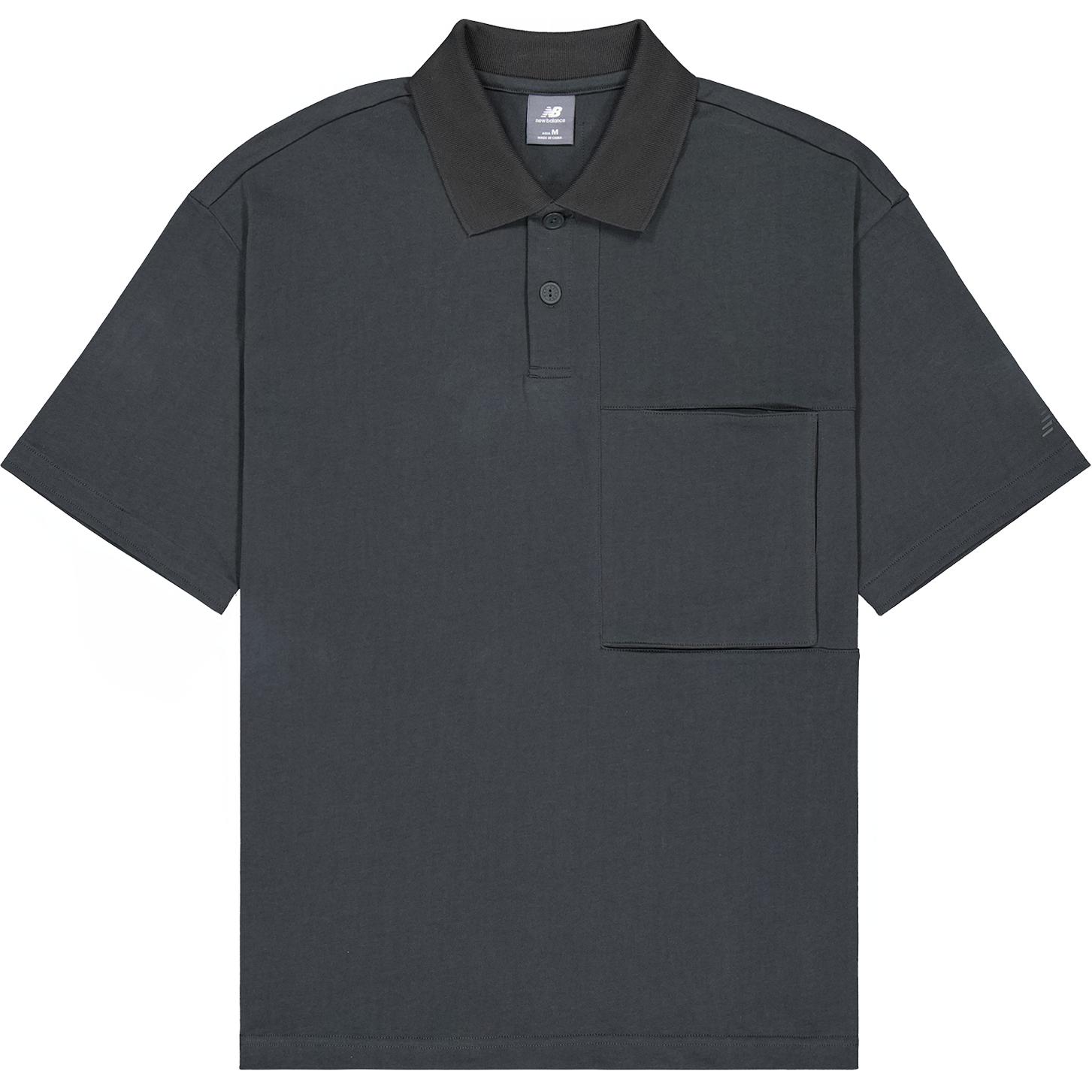 New Balance Polo Shirt Unisex Dark Gray NFE39101-DKG S