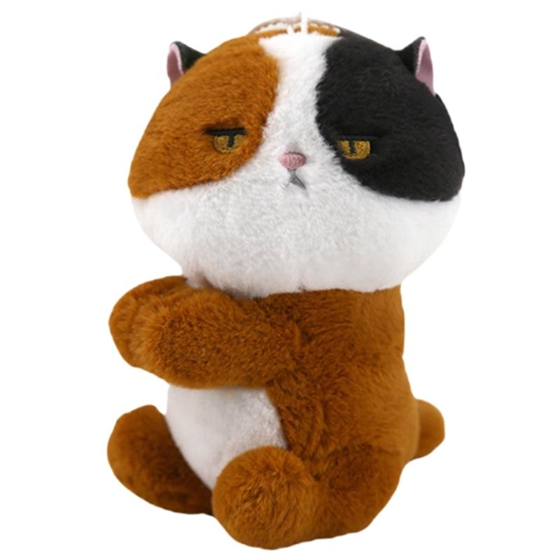 Adorable Kitty Clip Holder Multifunctional Fabric Cats Clip Pendant Keychain for Holding Small Objects in Place