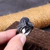A Huge Dragon Ring with Viking Style Men's Fashion Jewelry As a Gift