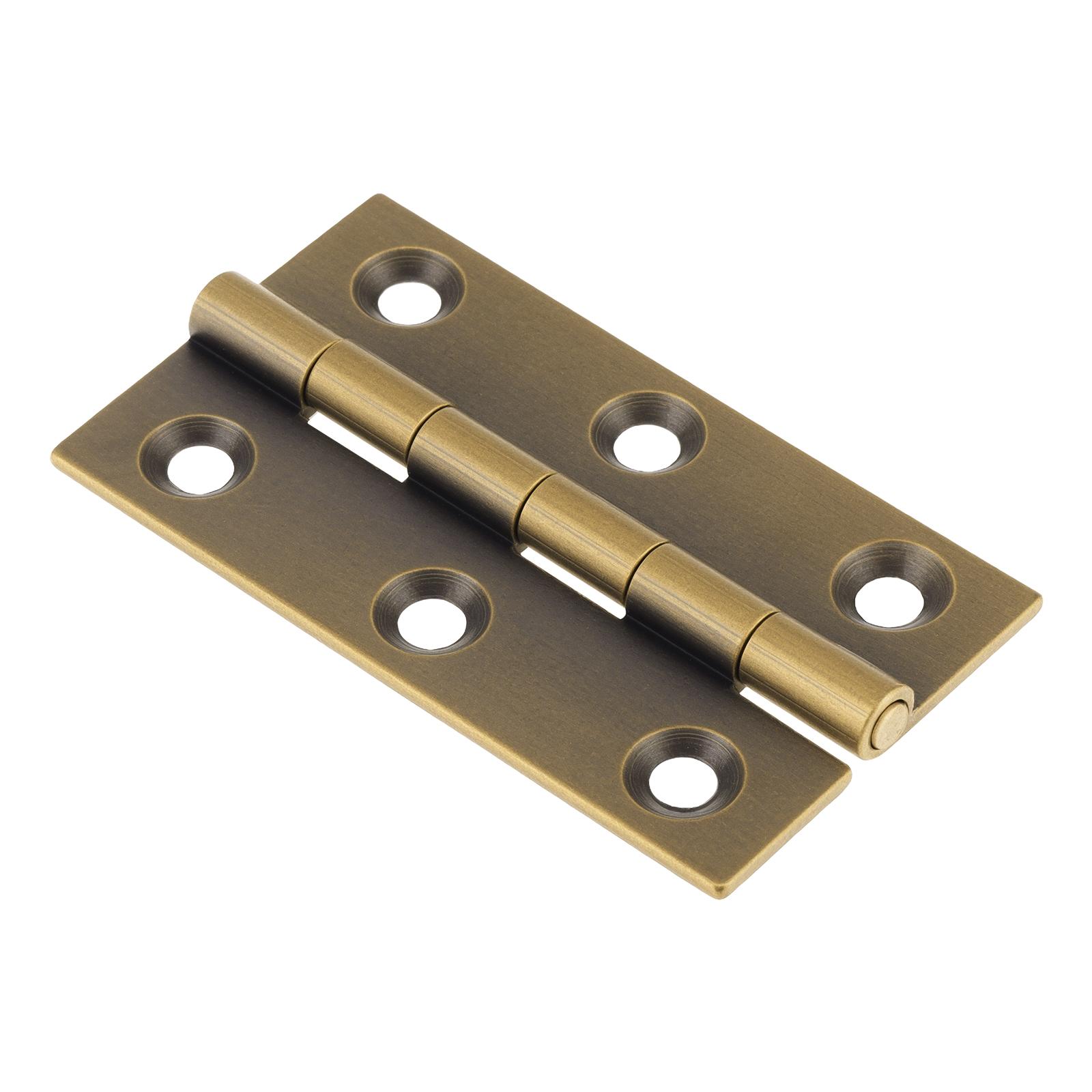 

2-дюймовые мини-складные петли-бабочки из цельной латуни, 8 шт. с 48 винтами для мебельной фурнитуры для шкафов, ящиков, деревянных коробок бронзовый