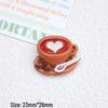 Cartoon Coffee Series DIY Resin Accessories Kit: Phone Case, Hair Clip, Jewelry Craft Supplies