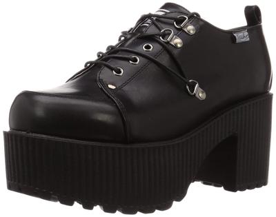 Yosuke Men's Platform Lace-Up Shoes, Black, Size 26cm, 2608067