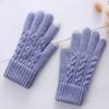 Windproof Cycling Driving Gloves Touch Screen All Finger Gloves Daily Short Mittens  Winter