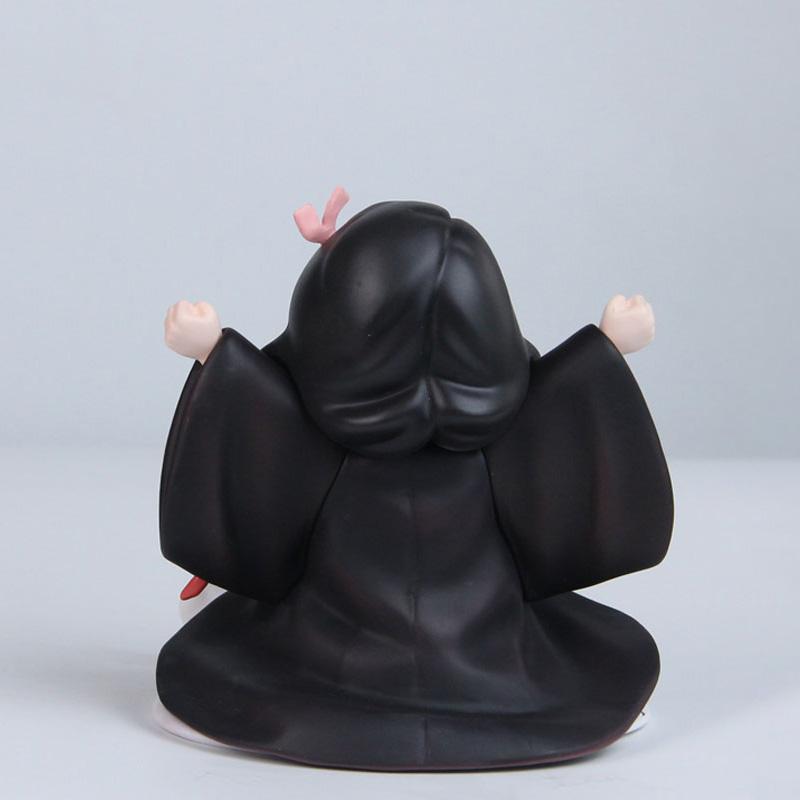 11cm Anime Demon Slayer Kamado Nezuko Figures Sitting Posture Model Desktop Decoration Ornament Statue Toys Gifts Collectible