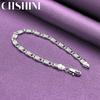 CHSHINE 925 Sterling Silver Men Geometry Bracelet For Women Wedding Party Fashion Charm Jewelry