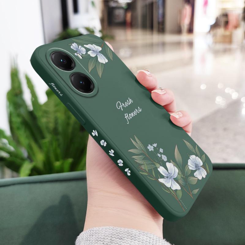 Blättrige Lilie Handyhülle Für Huawei Honor 600 500 400 300 200 100 90 Pro Lite Smart Magic 8 7 4 Silikon Weiche Hülle