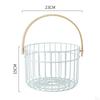 Hühnerdraht Eierkorb Behälter Aufbewahrung Halter Küchenorganizer Metall