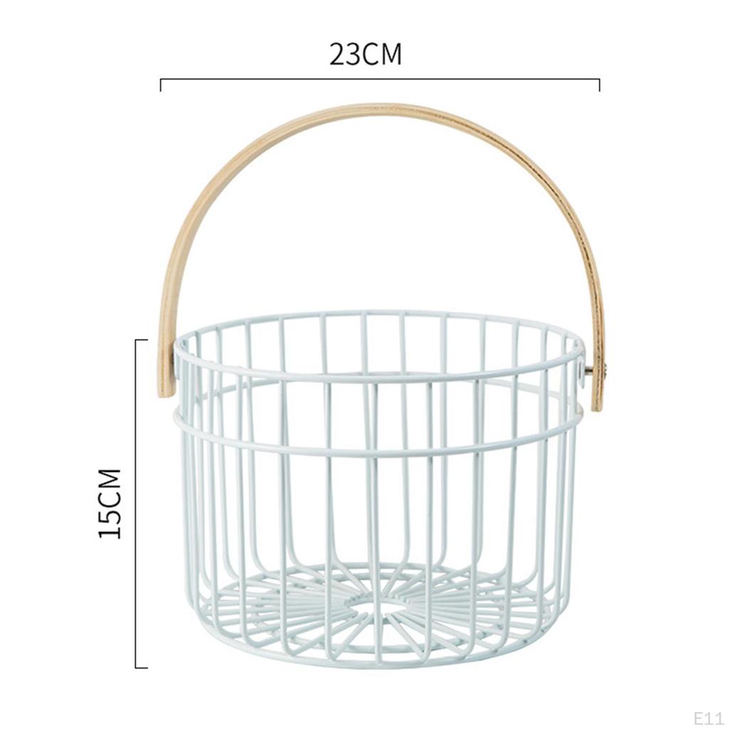 Hühnerdraht Eierkorb Behälter Aufbewahrung Halter Küchenorganizer Metall