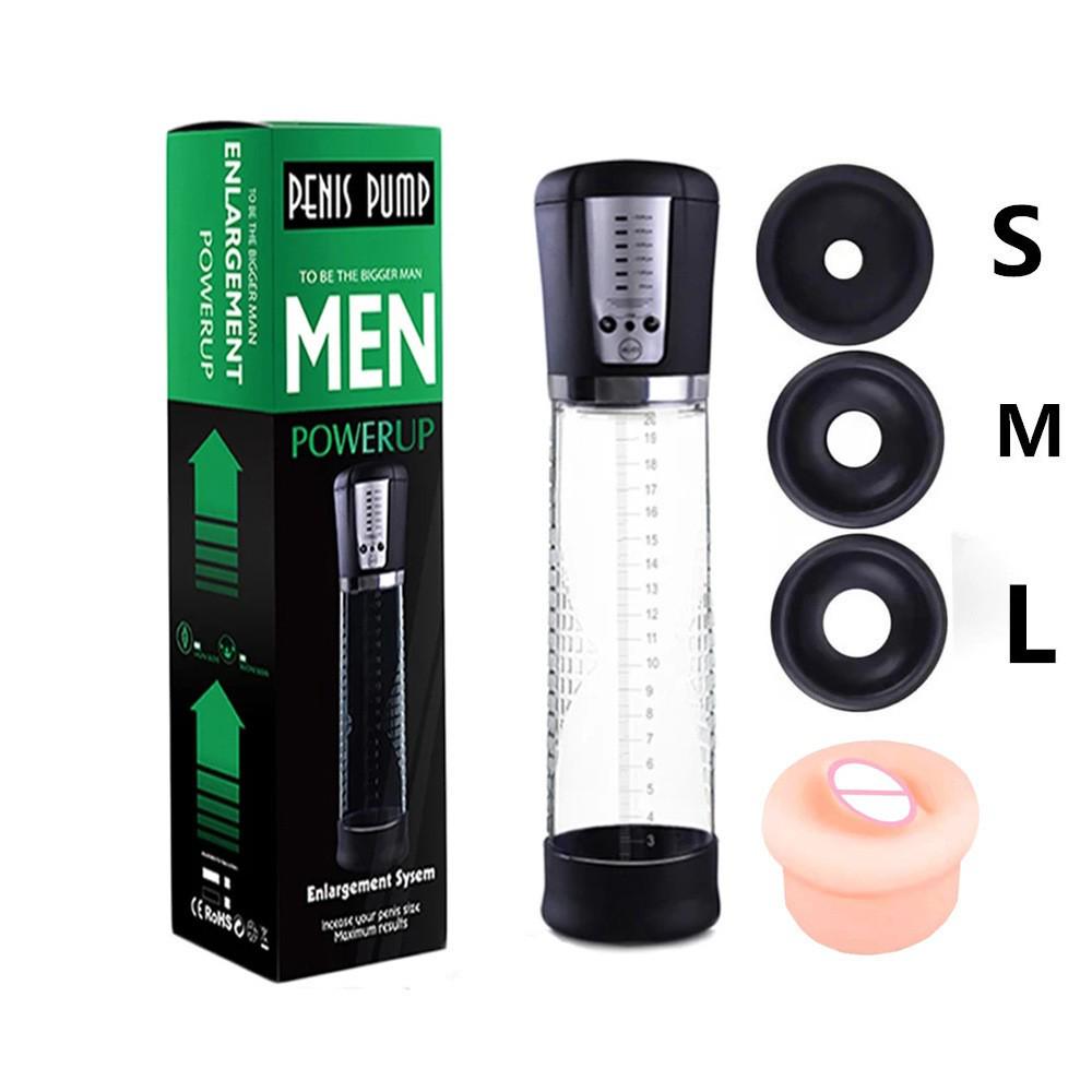 Men's Vacuum Suction Masturbator Cup for Penis Training and Enlargement