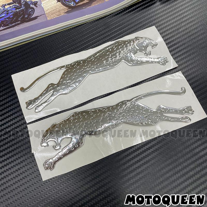 3D Leopard Motorcycle Car Styling Label Emblem Gas Fuel Tank Pad Decoration Decals Stickers For Kawasaki Harley BMW Suzuki