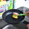 Long Handle Non-Stick Kitchen Brush Blue, Green, Pink Perfect for Pots, Pans, and Dishes
